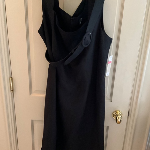NWT ALEX MARIE 14W BLACK SLEEVELESS DRESS WITH A 4" PLEAT AT THE HEM - Picture 14 of 14
